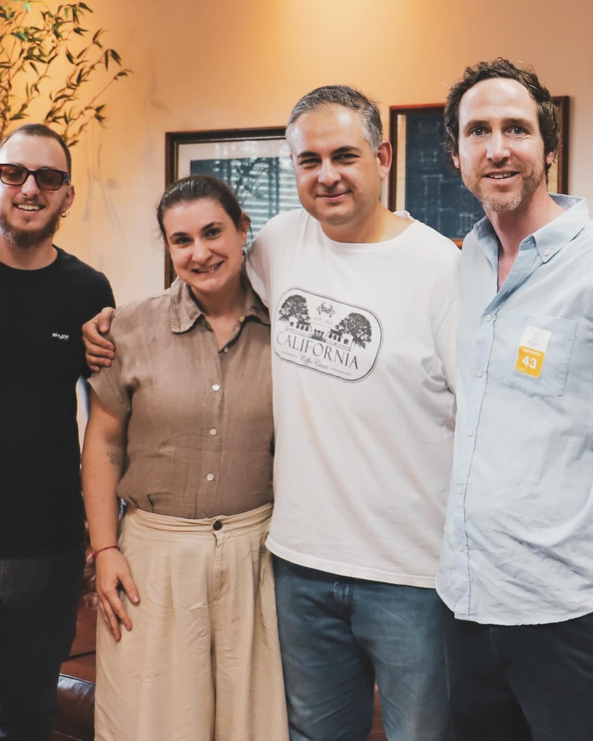 James with Luiz Saldanha & Carolina Franco & João Mingorance at Fazenda California