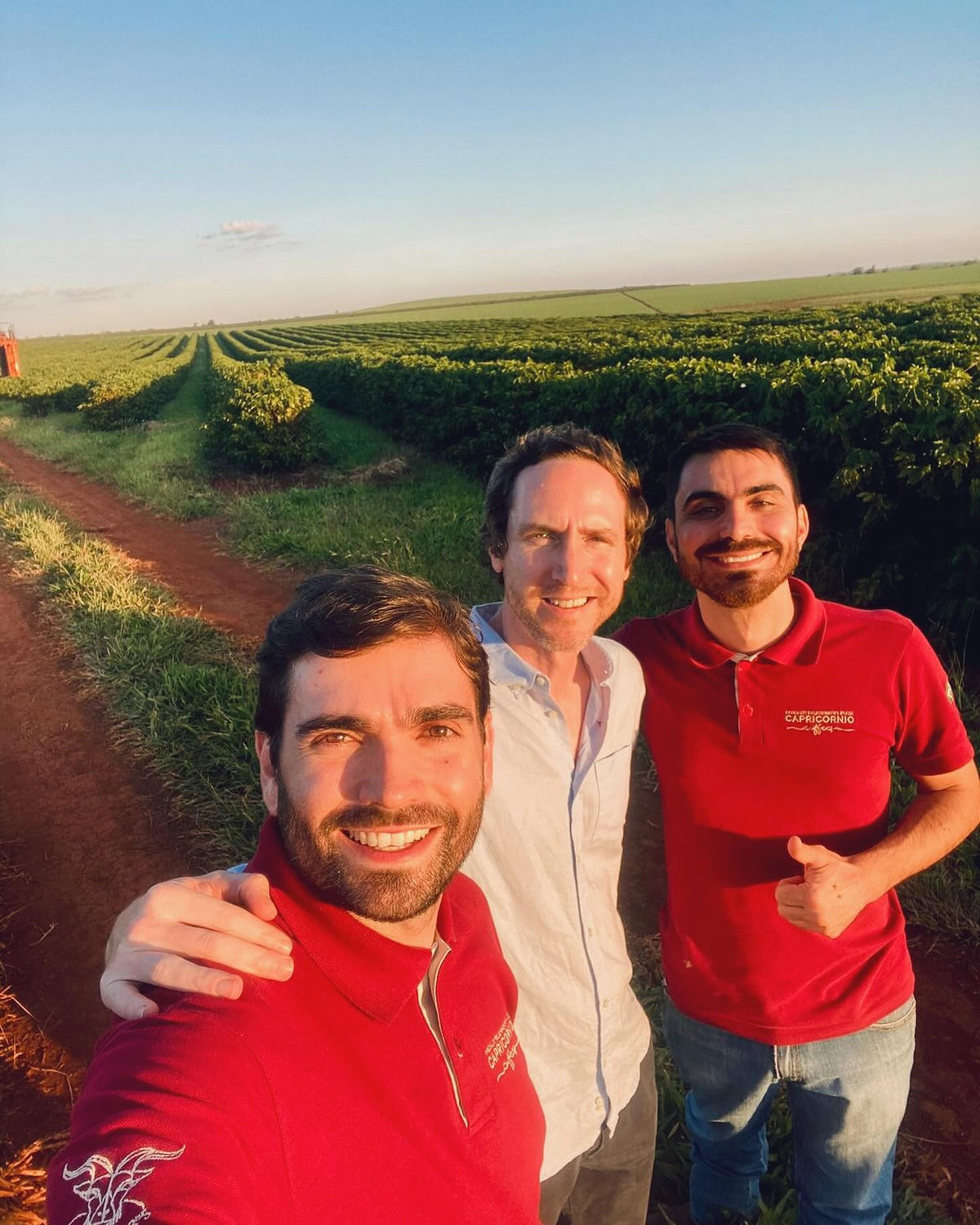 James with Otávio & Wesley at Fazenda California